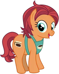 Size: 2400x3000 | Tagged: safe, artist:cheezedoodle96, derpibooru import, chock-full carafe, earth pony, pony, made in manehattan, .svg available, apron, chubby, clothes, female, looking at you, mare, simple background, smiling, solo, svg, transparent background, vector, vendor