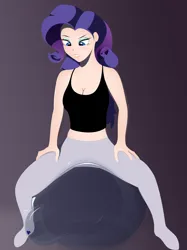 Size: 4000x5337 | Tagged: suggestive, artist:mizhisha, derpibooru import, rarity, human, balloon, balloon fetish, balloon riding, black background, breasts, cleavage, eyeshadow, fetish, humanized, image, makeup, png, simple background, solo, that human sure does love balloons, that pony sure does love balloons