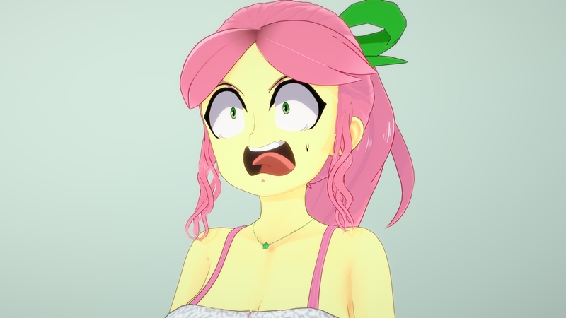 Size: 1920x1080 | Tagged: safe, artist:hornydogo, derpibooru import, posey (g5), human, equestria girls, g5, 3d, bust, equestria girls-ified, female, g5 to equestria girls, generation leap, image, jpeg, koikatsu, open mouth, screaming