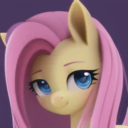Size: 2048x2048 | Tagged: safe, artist:ocillus, artist:thisponydoesnotexist, derpibooru import, machine learning assisted, stable diffusion, fluttershy, friendship is magic, digital art, female, g4, image, photo, png, solo, upscaled