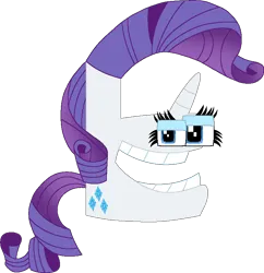 Size: 744x770 | Tagged: safe, artist:worldofcaitlyn, derpibooru import, part of a set, rarity, alphabet lore, crossover, e, explanation in the description, eyeshadow, female, horn, image, lidded eyes, makeup, png, simple background, solo, teeth, transparent background