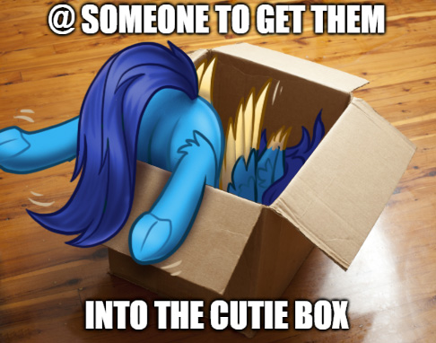 Size: 486x382 | Tagged: safe, artist:helmie-art, derpibooru import, oc, oc:helmie, unofficial characters only, pegasus, pony, box, image, png, pony in a box, solo, underhoof, wings