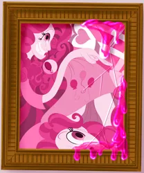 Size: 2500x3000 | Tagged: safe, artist:sixes&sevens, derpibooru import, pinkie pie, fanfic:the sunset archives, equestria girls, broken glass, fanfic art, framed picture, image, png, slime