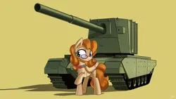 Size: 1920x1080 | Tagged: safe, artist:dori-to, derpibooru import, oc, unofficial characters only, pegasus, pony, image, png, solo, tank (vehicle)