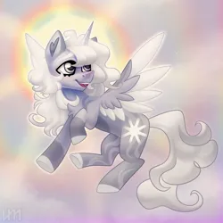 Size: 3000x3000 | Tagged: safe, artist:irinamar, derpibooru import, oc, unofficial characters only, alicorn, pony, alicorn oc, colored wings, horn, image, jpeg, solo, two toned wings, wings