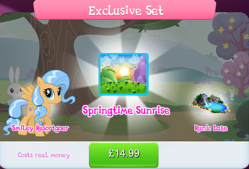 Size: 1267x861 | Tagged: safe, derpibooru import, official, dusty swift, pegasus, pony, background character, background pony, bundle, bush, costs real money, english, female, gameloft, image, jpeg, lake, las pegasus resident, mare, mobile game, my little pony: magic princess, numbers, sale, solo, solo focus, spread wings, text, water, wings