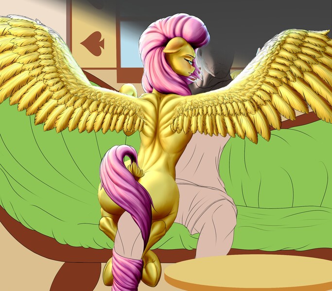 Size: 2100x1846 | Tagged: safe, alternate version, artist:nazorad, artist:piecesofeden, derpibooru import, fluttershy, human, pegasus, pony, image, jpeg