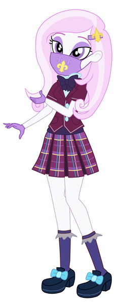 Size: 1500x3900 | Tagged: safe, artist:gmaplay, derpibooru import, edit, fleur-de-lis, equestria girls, clothes, coronavirus, covid-19, crystal prep, crystal prep academy, crystal prep academy uniform, crystal prep shadowbolts, face mask, gloves, image, mask, plaid, plaid skirt, png, school uniform, simple background, skirt, solo, white background