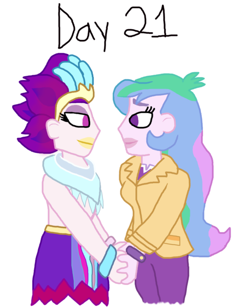 Size: 3000x3779 | Tagged: safe, artist:ktd1993, derpibooru import, princess celestia, queen novo, equestria girls, my little pony: the movie, female, image, lesbian, novolestia, png, principal celestia, shipping