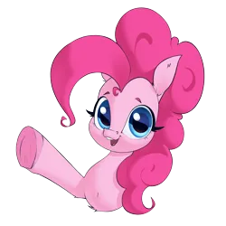 Size: 2500x2500 | Tagged: safe, artist:aquaticvibes, derpibooru import, pinkie pie, earth pony, pony, bust, female, image, mare, png, raised hoof, simple background, smiling, solo, transparent background