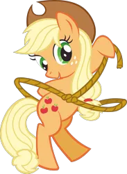 Size: 2998x4095 | Tagged: safe, derpibooru import, official, applejack, earth pony, pony, .svg available, applejack's hat, cowboy hat, female, g4, hat, image, mare, png, rope, simple background, solo, stock vector, transparent background, vector