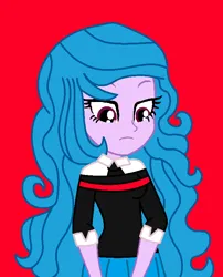 Size: 620x769 | Tagged: safe, artist:robertsonskywa1, derpibooru import, izzy moonbow, equestria girls, g5, canon event, clothes, depressed, equestria girls-ified, female, g5 to equestria girls, generation leap, image, kimiko glenn, peni parker, photo, png, sad, solo, spider-man: across the spider-verse, uniform, voice actor joke