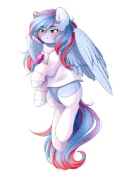 Size: 2000x2736 | Tagged: artist needed, source needed, safe, derpibooru import, oc, oc:autumn starlight, unofficial characters only, butterfly, insect, pegasus, clothes, female, image, jpeg, pegasus oc, socks, wings