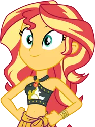 Size: 3000x4016 | Tagged: safe, artist:cloudy glow, derpibooru import, sunset shimmer, equestria girls, equestria girls series, unsolved selfie mysteries, .ai available, clothes, image, png, simple background, solo, swimsuit, transparent background, vector