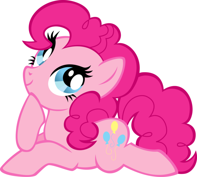 Size: 3078x2769 | Tagged: safe, derpibooru import, official, part of a set, pinkie pie, earth pony, pony, .svg available, female, g4, image, lying down, mare, png, simple background, solo, stock vector, transparent background, vector