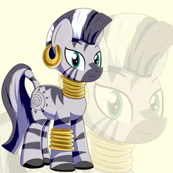 Size: 2000x2000 | Tagged: safe, artist:trackheadtherobopony, derpibooru import, zecora, zebra, image, looking at you, png, solo, zoom layer