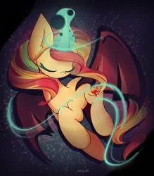 Size: 2100x2400 | Tagged: safe, artist:miryelis, derpibooru import, sunset shimmer, alicorn, pony, unicorn, equestria girls, alicornified, big ears, equestria girls 10th anniversary, eyes closed, full body, glow, glowing horn, horn, image, magic, png, race swap, shimmercorn, simple background, solo, wings