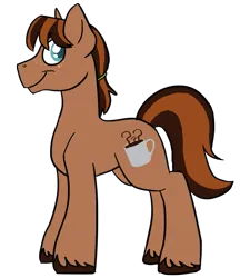 Size: 719x800 | Tagged: safe, artist:wiggles, derpibooru import, oc, oc:mocha dust, earth pony, pony, fusion, image, male, png, simple background, solo, stallion, transparent background