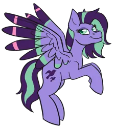 Size: 719x800 | Tagged: safe, artist:wiggles, derpibooru import, oc, oc:windy wiggles, pegasus, pony, colored wings, female, fusion, image, mare, multicolored wings, png, simple background, solo, transparent background, wings
