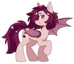 Size: 1520x1310 | Tagged: safe, artist:crimmharmony, derpibooru import, oc, oc:crimm harmony, bat pony, pony, bat pony oc, bat wings, image, male, nonbinary, png, rule 63, simple background, solo, solo male, spread wings, stallion, transparent background, wings