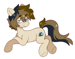 Size: 1400x1100 | Tagged: safe, artist:crimmharmony, derpibooru import, oc, oc:115, pony, heterochromia, image, lying down, male, png, scar, simple background, solo, solo male, stallion, transparent background