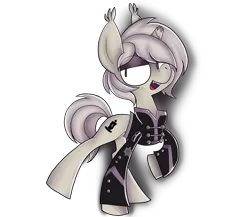 Size: 3000x2600 | Tagged: safe, artist:alandisc, derpibooru import, ponified, bat pony, bat pony unicorn, hybrid, pony, unicorn, bedroom eyes, broken horn, clothes, discorded, dyed mane, dyed tail, ear tufts, emo, gerard way, horn, image, jacket, looking at you, makeup, male, png, raised hoof, simple background, smiling, smiling at you, solo, tail, the black parade, transparent background