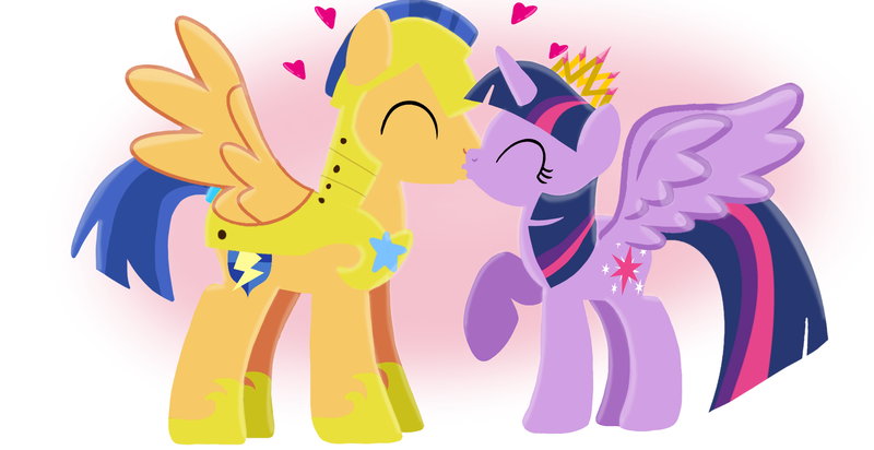 my little pony princess twilight sparkle and flash sentry kiss