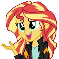 Size: 6814x6814 | Tagged: safe, artist:andoanimalia, derpibooru import, sunset shimmer, equestria girls, friendship games, female, image, open mouth, png, simple background, solo, transparent background, vector