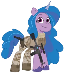 Size: 1054x1200 | Tagged: safe, artist:edy_january, artist:prixy05, derpibooru import, edit, vector edit, izzy moonbow, pony, unicorn, g5, my little pony: tell your tale, assault rifle, australia, black dogs squats, carbine, clothes, desert, glock, glock 17, glock18c, gun, handgun, image, link in description, m4a1, machine pistol, military, military pony, military uniform, pistol, png, rifle, simple background, soldier, soldier pony, solo, special forces, tactical squad, transparent background, uniform, united states, us army, vector, vest armor, weapon, xm177e1