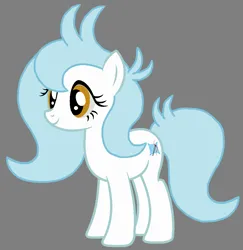 Size: 1068x1098 | Tagged: safe, artist:star polaris and friends, derpibooru import, cloudy winds, cotton chip, stratus wind, earth pony, pony, base used, female, gray background, headcanon, image, mare, older, png, simple background, solo, standing