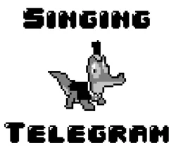 Size: 775x684 | Tagged: safe, artist:baron-kettell, artist:polygonical, derpibooru import, gummy, alligator, pony, party of one, season 1, 8-bit, clothes, game boy, grayscale, image, jpeg, monochrome, pixel art, simple background, singing telegram, solo, song cover, tuxedo, white background