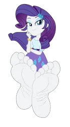 Size: 2000x3600 | Tagged: safe, artist:xebck, derpibooru import, rarity, equestria girls, friendship games, barefoot, clothes, feet, female, fetish, foot fetish, foot focus, image, looking at you, png, shoes, simple background, skirt, soles, solo, toes, transparent background, vector