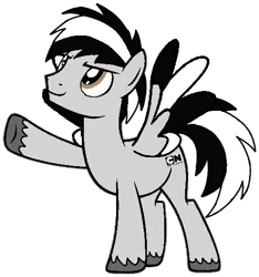 Size: 497x530 | Tagged: safe, artist:noikincade67, derpibooru import, ponified, pegasus, pony, cartoon network, image, male, png, simple background, smiling, solo, stallion, transparent background