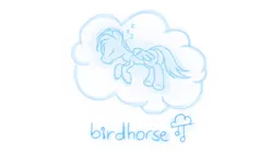 Size: 1920x1080 | Tagged: safe, artist:replacer808, derpibooru import, oc, oc:happy dream, unofficial characters only, pegasus, pony, album cover, cloud, image, male, monochrome, on a cloud, onomatopoeia, png, simple background, sleeping, sleeping on a cloud, smiling, solo, sound effects, stallion, white background, zzz