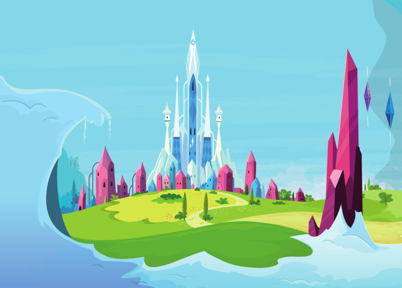 Size: 6492x4659 | Tagged: safe, derpibooru import, official, .svg available, background, building, crystal castle, crystal empire, error, g4, image, png, scenery, sky, snow, stock vector, vector