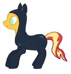 Size: 1189x1246 | Tagged: safe, artist:wissle, derpibooru import, sunset shimmer, pony, unicorn, atg 2023, bodysuit, catsuit, clothes, female, image, mare, newbie artist training grounds, png, simple background, solo, spy, transparent background