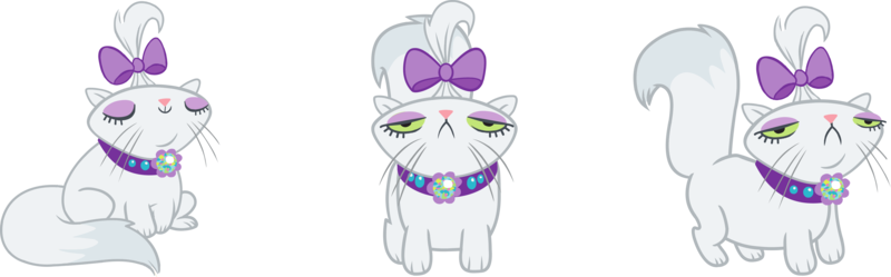 Size: 6024x1874 | Tagged: safe, derpibooru import, official, opalescence, cat, .svg available, bow, collar, cute, female, g4, image, multeity, png, simple background, solo, stock vector, transparent background, vector