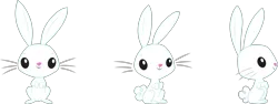 Size: 5776x2161 | Tagged: safe, derpibooru import, official, angel bunny, rabbit, .svg available, animal, g4, image, male, multeity, png, simple background, solo, stock vector, transparent background, vector, whiskers