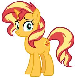 Size: 9496x9724 | Tagged: safe, artist:andoanimalia, derpibooru import, sunset shimmer, pony, unicorn, equestria girls, equestria girls series, spring breakdown, spoiler:eqg series (season 2), absurd resolution, eyebrows, female, image, looking at you, mare, png, simple background, smiling, smiling at you, solo, transparent background, vector