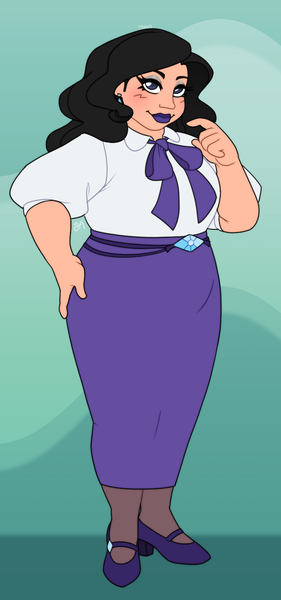 Size: 769x1644 | Tagged: safe, artist:greenarsonist, derpibooru import, rarity, human, belt, belt buckle, chubby, clothes, ear piercing, earring, fat, female, g4, gender headcanon, headcanon, headcanon in the description, humanized, image, jewelry, light skin, long hair, long skirt, piercing, png, sexuality headcanon, shoes, simple background, skirt, smiling, solo, trans female, transgender