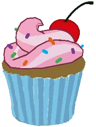 Size: 232x306 | Tagged: safe, artist:incredibubbleirishguy, derpibooru import, my little pony: the movie, cherry, cupcake, food, image, png, sprinkles, vector