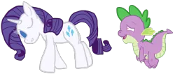 Size: 2152x915 | Tagged: safe, artist:wissle, derpibooru import, rarity, spike, dragon, pony, unicorn, friendship is magic, atg 2023, female, floating, heart, heart eyes, image, looking back, love, male, mare, newbie artist training grounds, one eye closed, png, shipping, simple background, solo, sparity, straight, transparent background, wingding eyes, wink