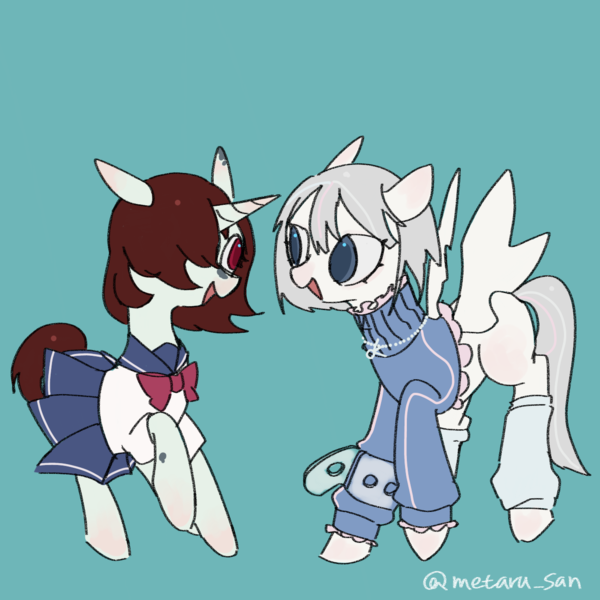 Size: 1280x1280 | Tagged: safe, artist:metaruscarlet, derpibooru import, oc, oc:becky moonlight, oc:rebecca, unofficial characters only, pony, unicorn, clothes, female, females only, horn, image, jewelry, png, sailor uniform, simple background, unicorn oc, uniform