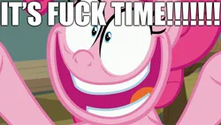 Size: 1920x1080 | Tagged: suggestive, derpibooru import, pinkie pie, and then sex happened, caption, excited, image, image macro, imminent sex, implied sex, jpeg, smiling, text, vulgar