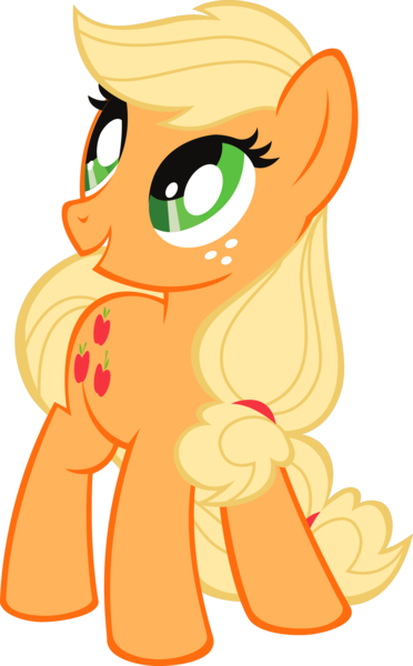 Size: 2200x3551 | Tagged: safe, derpibooru import, official, applejack, earth pony, pony, .svg available, female, g4, hatless, image, mare, missing accessory, png, simple background, solo, stock vector, transparent background, vector