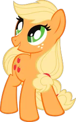 Size: 2200x3551 | Tagged: safe, derpibooru import, official, applejack, earth pony, pony, .svg available, female, g4, hatless, image, mare, missing accessory, png, simple background, solo, stock vector, transparent background, vector