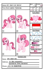 Size: 795x1275 | Tagged: safe, artist:kittmouri, artist:tanahgrogot, derpibooru import, oc, oc:annisa trihapsari, unofficial characters only, earth pony, pony, earth pony oc, female, ibispaint x, image, indonesia, looking at you, mare, png, reference sheet, simple background, smiling, smiling at you, solo, white background