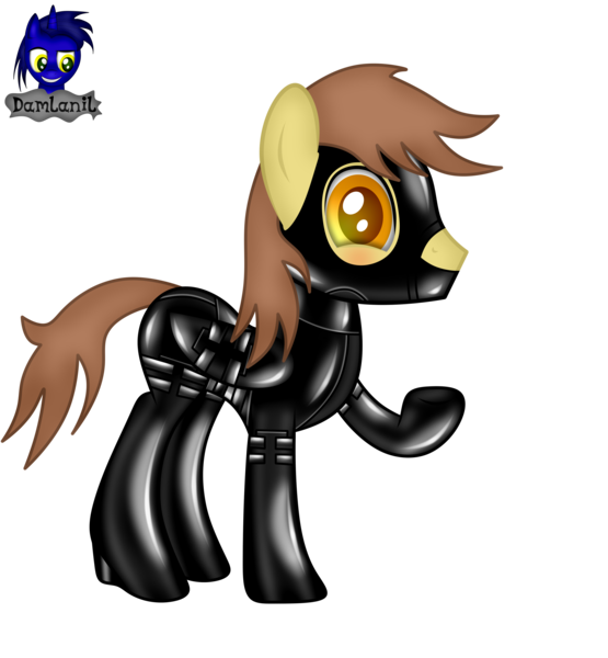 Size: 3840x4154 | Tagged: safe, artist:damlanil, derpibooru import, oc, oc:ferb fletcher, pegasus, pony, bdsm, bodysuit, bondage, bondage mask, boots, catsuit, clothes, collar, commission, corset, gag, gimp suit, high heels, hood, image, latex, latex boots, latex suit, male, muzzle gag, png, rubber, shiny, shoes, show accurate, simple background, solo, stallion, suit, transparent background, vector, wings