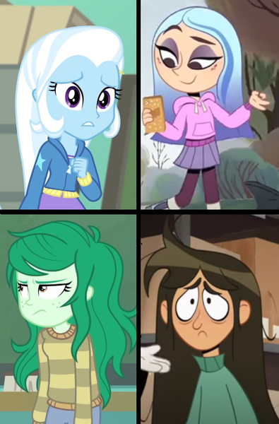 Size: 460x698 | Tagged: safe, derpibooru import, trixie, wallflower blush, equestria girls, equestria girls series, forgotten friendship, andrea davenport, coincidence, coincidence i think not, female, image, libby stein-torres, photo, png, the ghost and molly mcgee