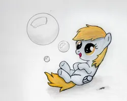 Size: 819x654 | Tagged: safe, artist:septilsix, derpibooru import, derpy hooves, pegasus, pony, female, filly, filly derpy hooves, foal, image, jpeg, traditional art